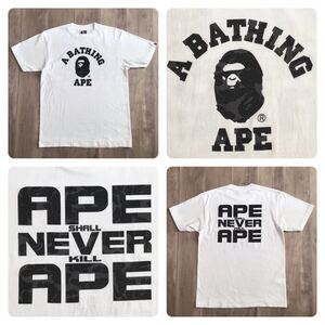 BAPE camo ASNKA カレッジロゴ Tシャツ Mサイズ a bathing ape college logo エイプ ベイプ アベイシングエイプ 迷彩 NIGO y1