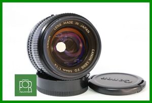 【同梱歓迎】【動作保証・点検済】良品■キヤノン Canon NEW FD 50mm F1.4■4341