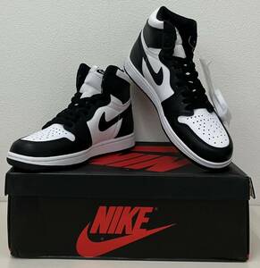 1円スタート 美品 26cm Nike Air Jordan1 Retro High OG Black/White (2014) ナイキ エアジョーダン1 ハイ ブラック/ホワイト 555088-010