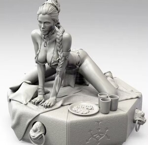 1/24　未塗装レジン製フィギュアキット　slave leia レイア姫　座りポーズ　水着　箱無し