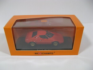 【未使用】ミニチャンプス MAXICHAMPS 1/43 ランチア ストラトス 1974 レッド（Lancia Stratos）