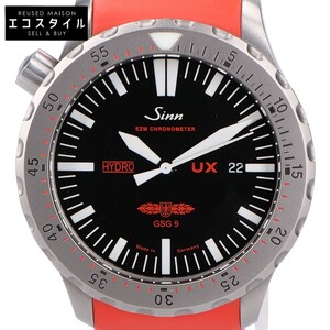 1円 Sinn ジン GSG9(EZM2B) ハイドロユーボート UX ラバーベルト クオーツ 腕時計 メンズ