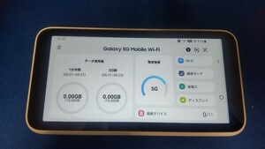 C1168 Galaxy 5G Mobile Wi-Fi SCR01 32GB モバイルWi-Fiルーター 簡易動作確認&初期化OK 現状品 送料無料