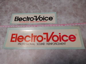 希少レア彡新品在庫品・エレクトロボイス・Electro-Voice・ステッカー（2タイプまとめて）スピーカーメーカー・当時物・販促用？オーディオ