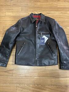 THE FLAT HEAD HORSEHIDE QUIETING SINGLE RIDERS FN-LJ-HS004 BLK 38サイズ