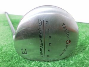 激安♪TaylorMade テーラーメイド BURNER SuperSteel 3W フェアウェイウッド ?°/純正 シャフト BUBBLE FLEX-R G7219♪