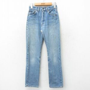 古着 リーバイス Levis 501 パンツ レディース 90s コットン 紺 ネイビー デニム 24aug10 中古 ボトムス