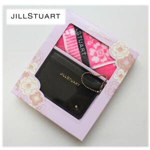 《JILL STUART ジルスチュアート》新品未開封 ギフトBOX入 パスケース&タオルハンカチセット 通勤・通学 プレゼント A4336