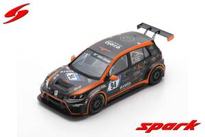 ■限定300pcs. スパークモデル 1/43 2018 フォルクスワーゲン ゴルフ7 TCR #94 ニュルブルクリンク24h