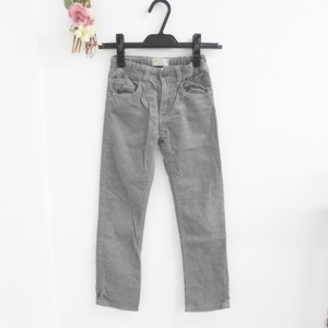 ZARA ＢＯＹＳ ザラ ボーイズ キッズ 男の子 5 / 6 118ｃｍ 秋冬に 暖かい コーデュロイ パンツ グレー ボトム