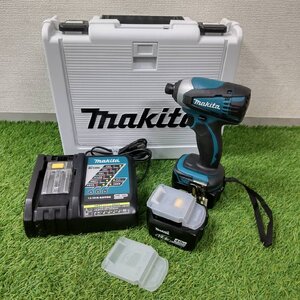 【中古美品】『1-362』makita マキタ 充電式インパクトドライバー TD134DX2 急速充電器 DC18RC バッテリBL1440 ケース付き