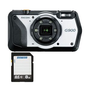 【新品】防水・防塵・耐衝撃・耐薬品デジタルカメラ G900 + 8GB SDHCメモリカード 1セット