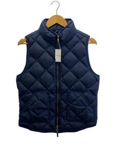 J.CREW◆Excursion quilted vest/49194/M/ポリエステル/NVY/無地