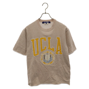 ジュンヤワタナベ コムデギャルソン 12AW UCLA カレッジプリント ネップ クルーネック 半袖スウェット トレーナー Tシャツ WD-T014