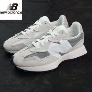 【新品】ニューバランス NEW BALANCE《ビッグＮロゴ》U327WED メンズ スニーカー 27cm ホワイト/グレー