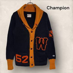 Champion チャンピオン ランタグ ウール ニット カーディガン 42 Lサイズ