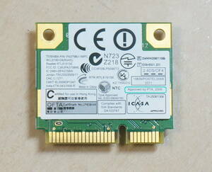 WiFiカード TOSHIBA PA3758U-1MPC WLL6180-D4 RTL8191SE