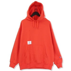 WTAPS×CHAMPION ダブルタップス チャンピオン Academy Hooded C8-Z110 232HBCHD-CSM04S プルオーバーパーカー オレンジ S 71009847