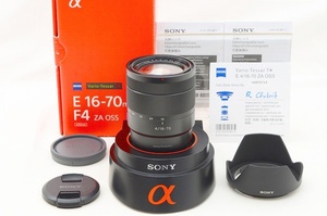 ☆極上美品☆ Sony ソニー Zeiss Vario-Tessar T＊ E 16-70mm F4 ZA OSS SEL1670Z 元箱 付属品 ♯♯24050603