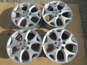 cほ9 トヨタ 純正 17×7J OFF50 5穴/114.3 ハブ径60ミリ アルミホイール 中古 4本 ♪ エスティマ外し TOYOTA