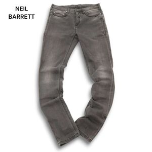 イタリア製★ NEIL BARRETT ニールバレット USED加工 ストレッチ スーパー スキニー デニム パンツ ジーンズ Sz.30　メンズ　C4B04413_A#R