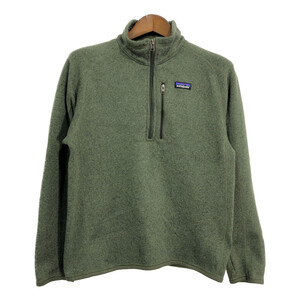 patagonia パタゴニア ハーフジップ ベターセーター フリースジャケット アウトドア グリーン (メンズ M) 中古 古着 S0074