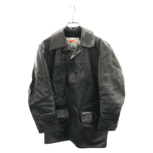 AERO LEATHER エアロレザー Veste des Rallye ホースハイド ウール コート レザージャケット ブラック