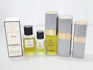 【新品含む】CHANEL シャネル N°19 香水 合計6点セット/EDT/50ml/№19/19番/定番/100mlボトル/オードゥトワレット/フレグランス/LNU27