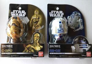 【BANDAI/バンダイ】『 STAR WARS EGG FORCE ■スターウォーズ エッグフォース■ C-3PO & R2-D2 （新品・未開封品 2個セット）C』