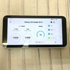 s001 A3.2 au Galaxy 5G Mobile Wi-Fi SCR01 モバイルルーター/モバイルWi-Fi 白/ホワイト 中古