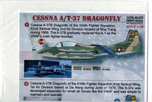 1/48 Print Scaleプリントスケールデカール　48-076　Cessna A/T-37 Dragonfly