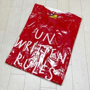 和390★④ 新品 未開封 medem メデム 半袖 Tシャツ プリント XS レッド メンズ