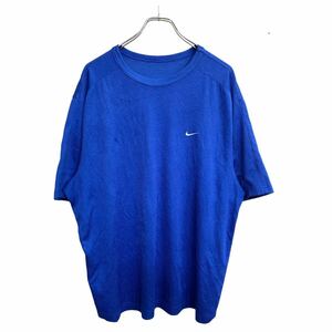 NIKE 半袖 ロゴ Tシャツ XLサイズくらい ナイキ ブルー 古着卸 アメリカ仕入 t2409-3563