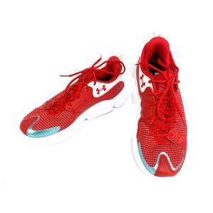 【中古品】UNDER ARMOUR アンダーアーマー FLOW FUTR X-3 3026630-100 赤 レッド 28.0cm：