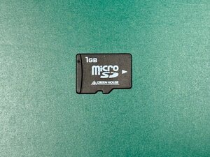 GREENHOUSE microSDカード 1GB 1枚 フォーマット済み 動作確認済みジャンク品