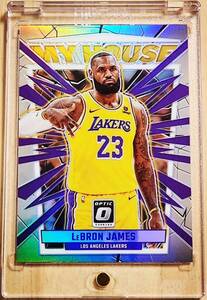 レア 2023 -24 Panini Donruss Optic Prizm Silver LEBRON JAMES / レブロン ジェームズ My House Refractor Holo (4x NBA Champions) NIKE