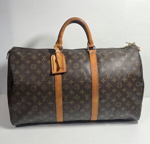 N37】 LOUIS VUITTON ルイヴィトン モノグラム ボストンバッグ キーポル50 