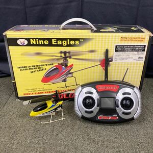 ●1【売り切り】Nine Eagles ラジコンヘリコプター SOLO MAXX Ⅱ ホビー おもちゃ プロポ/箱付属 現状品