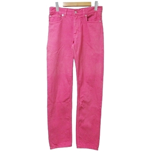 アクネ ストゥディオズ Acne Studios BOY PINK カラーデニム パンツ ジーンズ 27/32 M相当 ピンク X レディース