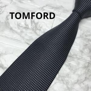 TOMFORD トムフォード　ネクタイ　ソリッドタイ ブラック　ビジネス　スーツ　カフス　シャツ　