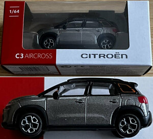 ★ ミニカー 1/64 シトロエン Ｃ３ ＡＩＲＣＲＯＳＳ ＳＵＶ グリ プラチナム 非売品 ＣＩＴＲＯＥＮ 箱付き NOREV ノレブ ★ 希少！人気！