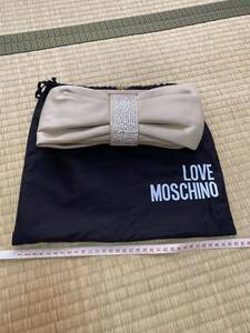 パーティバッグ クラッチバッグ LOVE MOSCHINO インポート ラブ モスキーノ リボン パーティ バッグ ポシェット 斜めがけ 2way