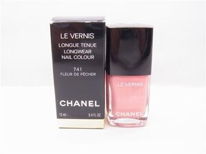 ◎ CHANEL ◎　シャネル　ヴェルニ ロング トゥニュ #741　フルールドゥペシェ　ネイル　エナメル　◎USED　残量約5割