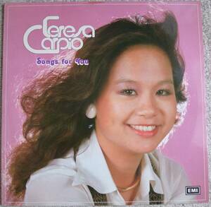 亜モノLight Soul系Soft Rock必聴盤!!【試聴!!!】Teresa Carpio『Songs For You(1977年作)』LP 香港の歌姫! オルガンバー サバービア