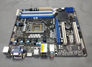 【中古パーツ】BIOS確認のみ、ASROSK H55M-GE ＩＯパネル付 マザーボード　LGA1156 ■MB5506