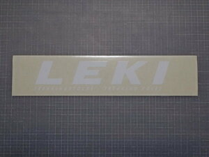 未使用品　LEKI　レキ　ステッカー　白文字