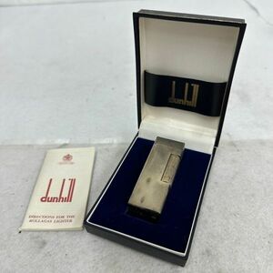 K879-C4-1978 ◎ dunhill ダンヒル ガスライター ローラー式 シルバーカラー 喫煙具 喫煙グッズ 箱付き ⑩