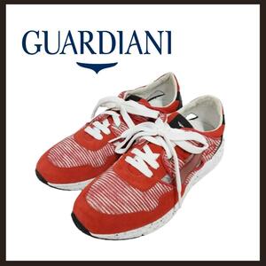 ○★新品 未使用 GUARDIANI SPORT テキスタイルスニーカー レッド○●