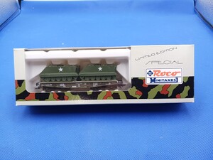 ★送料無料 即決有★ Roco Minitanks 830 HO Gauge DB Schwerlastwagen mit 2 Panzern OVP