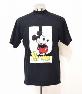 UNDERCOVER (アンダーカバー) UC1C8805 Disney Mickey Mouse U TEE ディスニー ミッキーマウス ロゴ Tシャツ 半袖 S/S コラボ 別注 JUN 黒